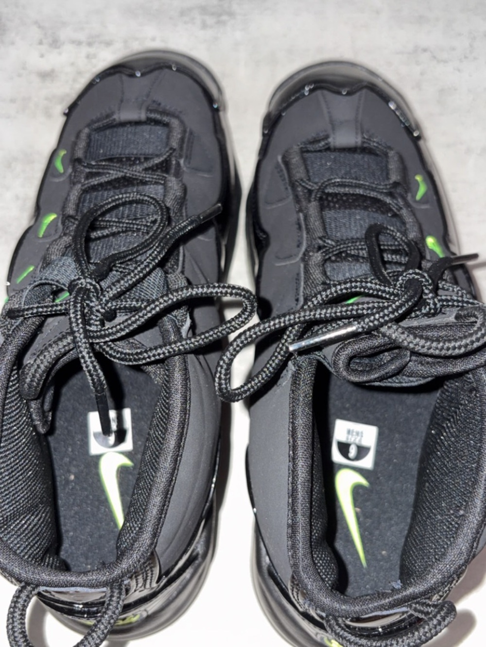 MENS Nike Shox TL Air - Black with Neon Green Accents - Picture 6 of 6